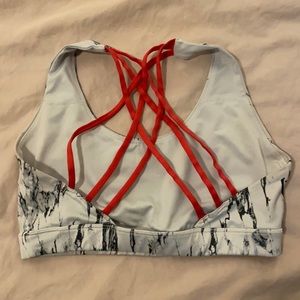 Marble & pink cris cross back forever 21